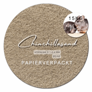 Chinchilla Sand beige 0,1-0,4mm Badesand Staubbad Hamster Mäuse Papiersack 15 kg