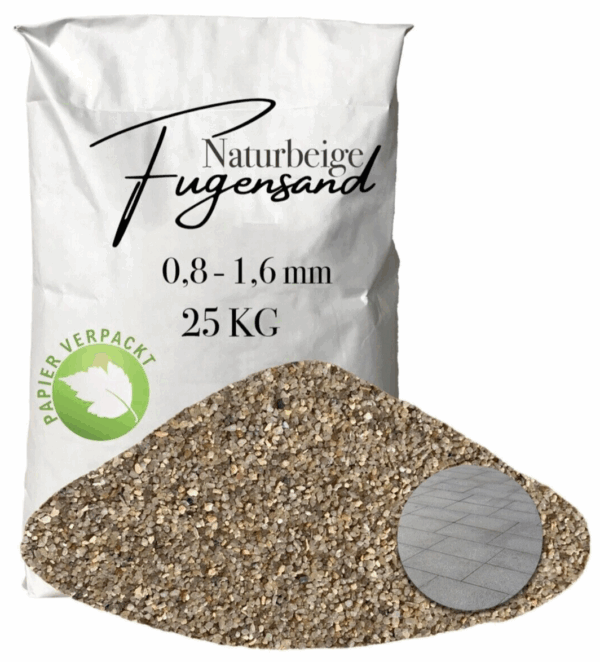 Einkehrsand Fugensand 08 16 mm Pflasterfugensand Terrasse Pflaster verfugen 145816664811