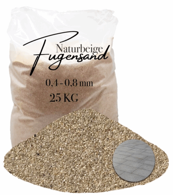 Fugensand Einkehrsand 04 08 mm Pflasterfugensand Terrasse Pflaster verfugen 145814662311