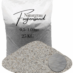 Fugensand grau fein 0,5-1,0 mm Pflasterfugensand Terrasse Pflaster verfugen