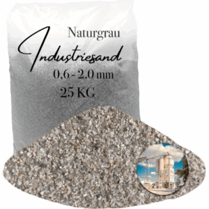Industriesand Kunstharz Epoxid 25 kg grau Quarzsand für Einstreuung 0,6-2,0 mm