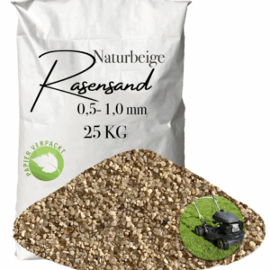 Rasensand Gartensand 25 kg Quarzsand für Rasenerde Bodenverbesserung Papiersack