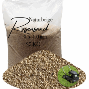 Rasensand Gartensand 25 kg Quarzsand für Rasenerde Bodenverbesserung Plastiksack