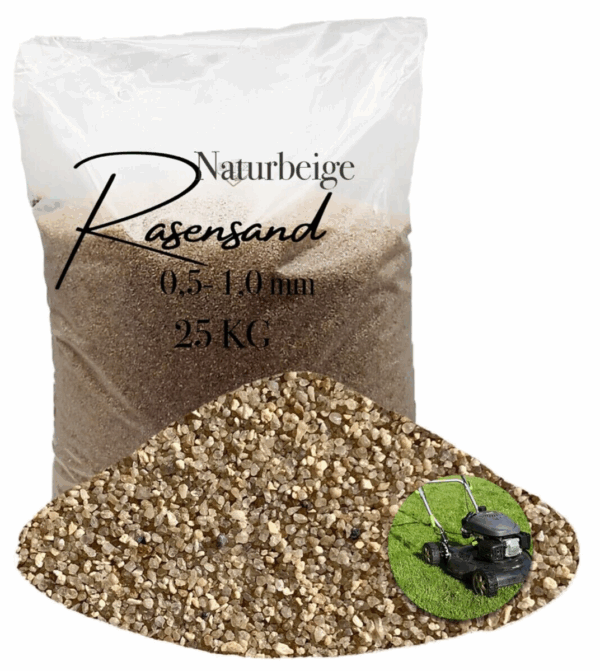 Rasensand Gartensand 25 kg Quarzsand fuer Rasenerde Bodenverbesserung Plastiksack 145647124561