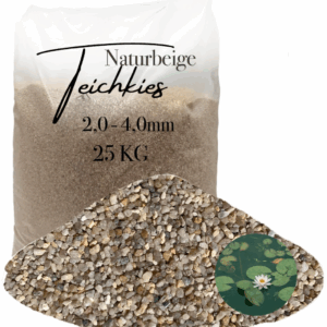 Teichkies 25kg 2 4 mm keimfrei Uferzone Bachlauf Unterbau Quelle Garten Teich 146600547901