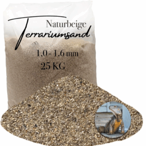 Terrariensand Terrariumsand 10 16mm grabfaehig 25kg Sand naturbeige Bodengrund 145719845261