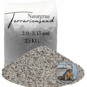 Terrariensand Terrariumsand Bodengrund grabfaehig Sand 25kg 20 315mm hellgrau 145840361431