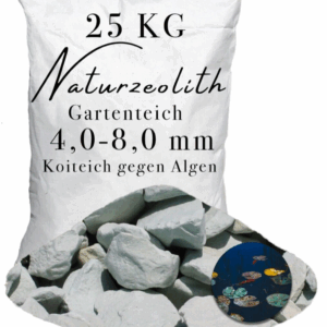 Zeolith für Garten Teich 4,0-8,0 mm Wasserverbesserer Teichpflege Teichfilter