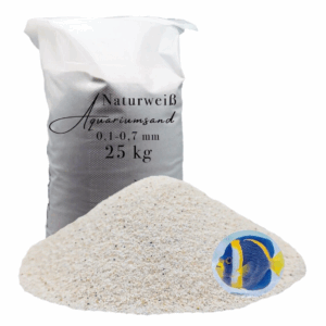 feiner Aquarien sand weiss 25kg Aquariumsand Aquarienkies Aquariumkies Bodengrund 145622167981