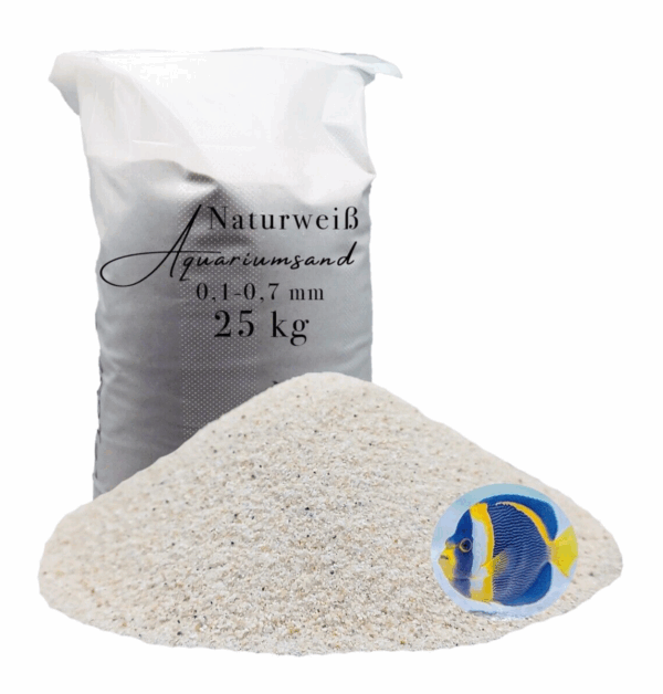 feiner Aquarien sand weiss 25kg Aquariumsand Aquarienkies Aquariumkies Bodengrund 145622167981
