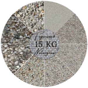 15 kg Fugensand natur in versch. Körnungen, Quarzsand für enge Fugen Einkehrsand