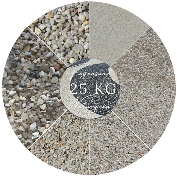 25 kg Fugensand natur in versch Koernungen Quarzsand fuer enge Fugen Einkehrsand 145143938842