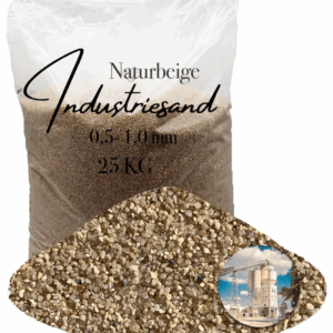 25 kg beiger Quarzsand Industriesand für Kunstharz Einstreung Füllsand 0,5-1,0mm