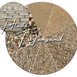 25kg beiger trockener Fugensand Einkehrsand Pflasterfugensand verfugen Fuge