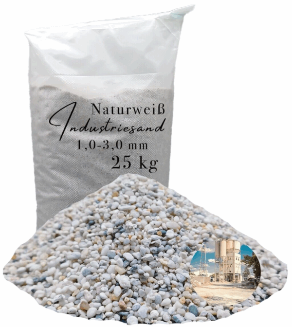 25kg weisser Einstreuung Industriesand Fuellsand Sand Kunstharz Kristall Quarzsand 145723428282