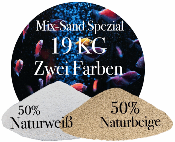 Aquariumsand 19 Mix Sand Beige Weiss 063 125 mm Aquariensand Bodengrund 146399930692