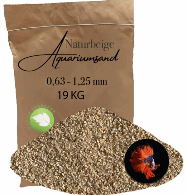 Aquariumsand 19kg Aquariumkies Aquariensand Aquarienkies Bodengrund 063 125 mm 146399930712