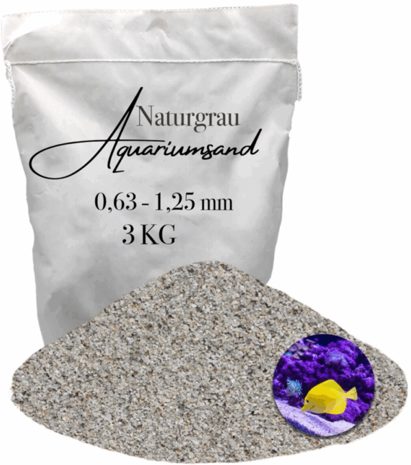 Aquariumsand Aquariumkies 063 125 mm Aquariensand Aquarienkies Bodengrund grau 145903491422