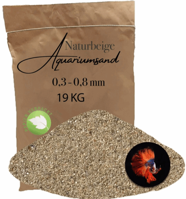Aquariumsand Aquariumkies 19 KG Aquariensand Aquarienkies Bodengrund 03 08 mm 146399930762