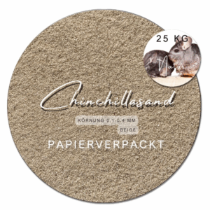 Chinchilla Sand beige 0,1-0,4mm 25 kg Badesand Staubbad Hamster Mäuse Papiersack