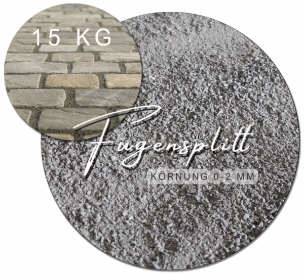 Diabas Fugensplitt Splitt grau Einkehrsand Pflasterfugen unkrauthemmend 15 kg