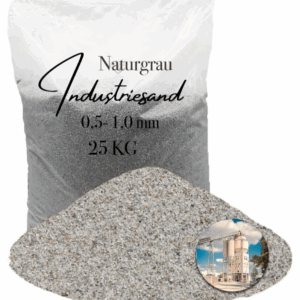 Industriesand Kunstharz Epoxid 25 kg grau Quarzsand für Einstreuung 0,5-1,0 mm