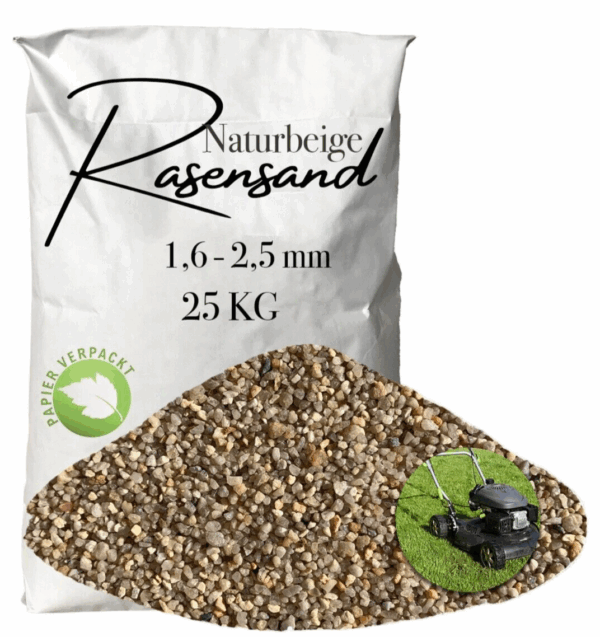 Rasensand 16 25 mm Gartensand Quarzsand Rasenerde Bodenverbesserung Papiersack 145765709782