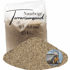 Terrariensand 25 kg Terrariumsand 03 08mm naturbeige Bodengrund grabfaehig Sand 145719809852