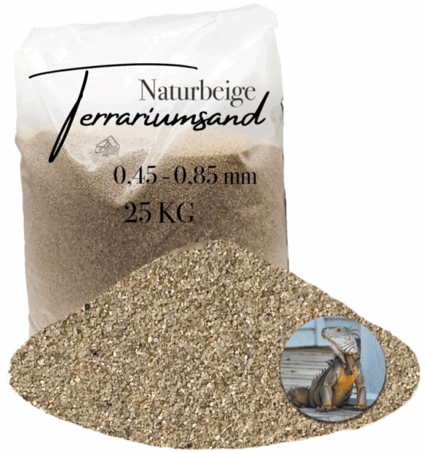 Terrariensand Terrariumsand 045 085mm grabfaehig Sand naturbeige Bodengrund 25 145719833232