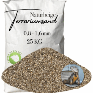 Terrariensand Terrariumsand 08 16mm grabfaehig Sand naturbeige Bodengrund 25 kg 145823787352