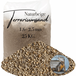 Terrariensand Terrariumsand 25kg 16 25mm Sand naturbeige grabfaehig Bodengrund 145719872362