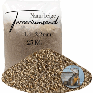 Terrariensand Terrariumsand 25kg Sand naturbeige 14 22mm grabfaehig Bodengrund 145719870112