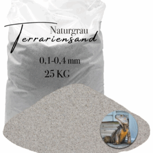 Terrariensand Terrariumsand Bodengrund grabfaehig Sand 25kg 01 04mm hellgrau 145840327902