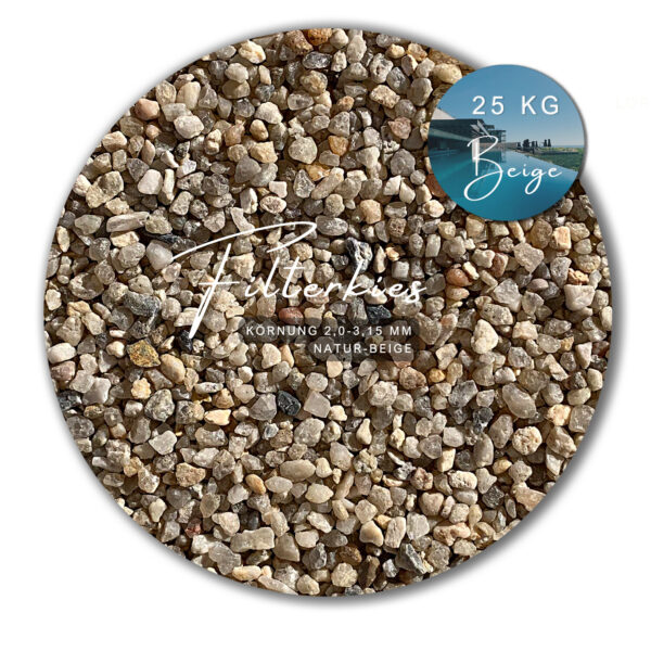 Kristallquarzsand beige Quarzsand Sandfiltersand Poolsand Filtersand Filterkies – Bild 15