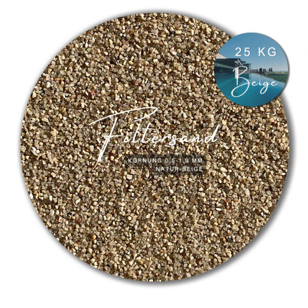 Kristallquarzsand beige Quarzsand Sandfiltersand Poolsand Filtersand Filterkies – Bild 6