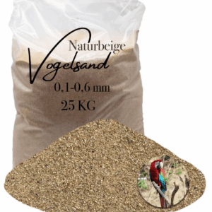 beiger sehr schöner naturreiner Vogelsand 25kg ohne Anis und Grit 0,1-0,6 mm