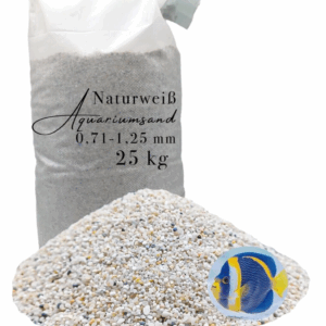 weisser Aquariumsand 25kg Aquarien Sand Aquarienkies Aquariumkies Quarzsand Natur 145625723962