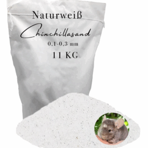 11 kg Chinchillasand weiß Badesand Staubbad Hamster Mäuse Ratten fein Fellpflege