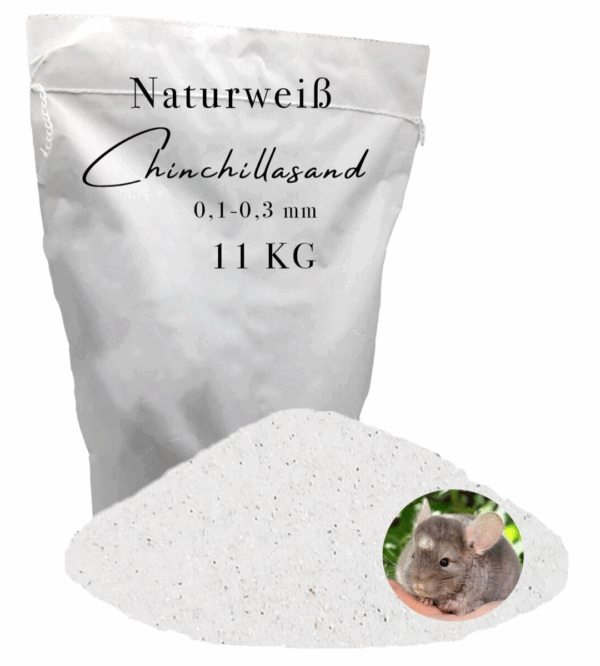 11 kg Chinchillasand weiss Badesand Staubbad Hamster Maeuse Ratten fein Fellpflege 146399930673