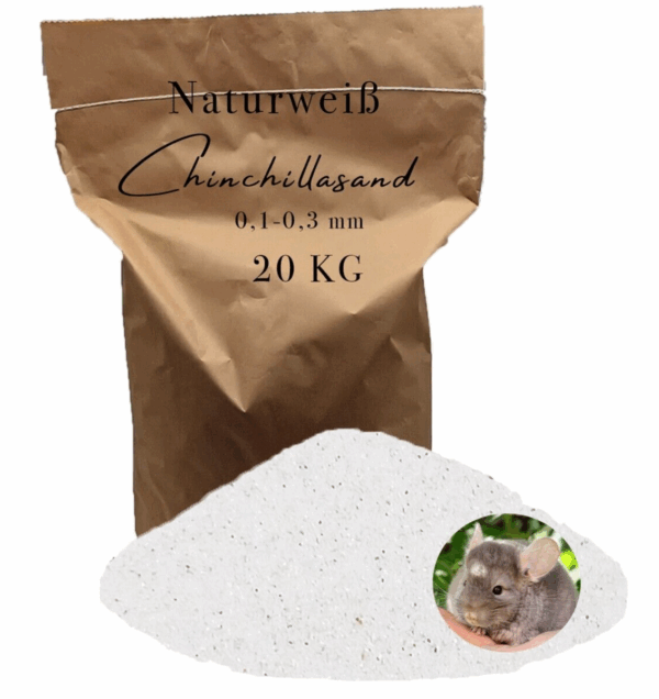 20 kg Chinchilla Badesand Chinchillasand Samtweich Fellpflege Hamster Rennmaeuse 145628840033