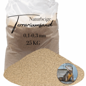 25 kg Terrariensand Terrariumsand naturbeige 01 03mm Bodengrund grabfaehig Sand 145719606843