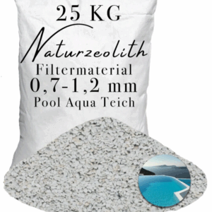 25kg Zeolith 0,7-1,2 mm Wasserfilterung für Pools Naturteiche Teichpumpen
