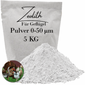 5000g Zeolith für Geflügel Pulver 50µm Vulkanmineral entgiften 100% rein