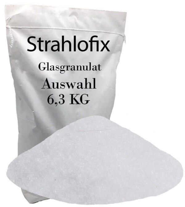 63 kg Glasgranulat Strahlmittel Strahlgut Glasbruch Strahlgranulat Sandstrahlen 145910057903