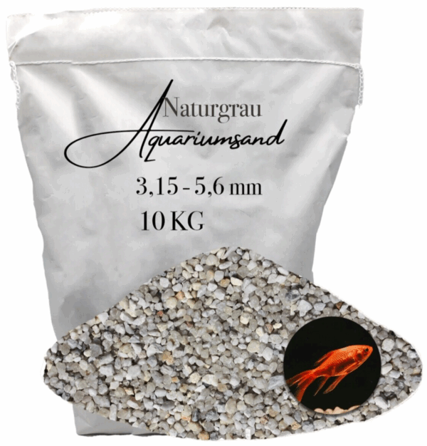 Aquariumsand 10KG Aquariumkies 315 56 mm Aquarienkies Bodengrund grau hellgrau 145886808923