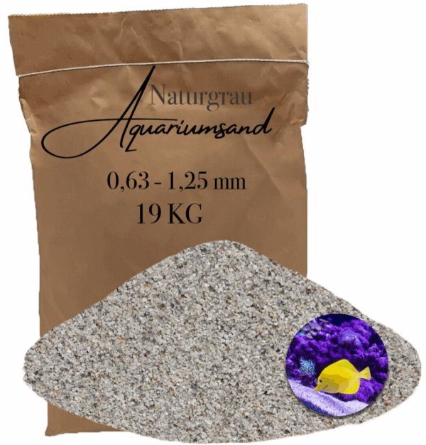Aquariumsand Aquariumkies 063 125 mm Aquariensand Aquarienkies Bodengrund grau 146399930773