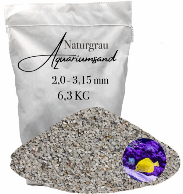 Aquariumsand Aquariumkies 20 315 mm Aquariensand Aquarienkies Bodengrund grau 145905453203