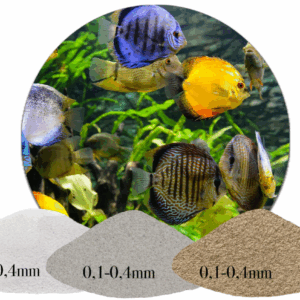 Aquariumsand Bodengrund naturhell grau beige weiß 1-25kg gewaschen 0,1-0,4mm
