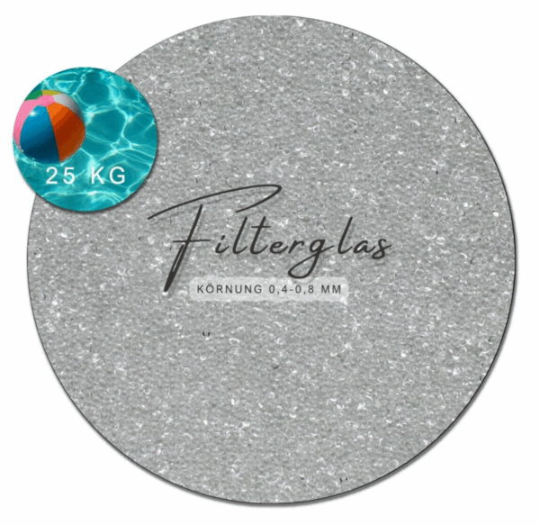 Filterglas 04 08 mm 25 kg fuer Sandfilteranlagen Filtermaterial Teich Pool 145138913843