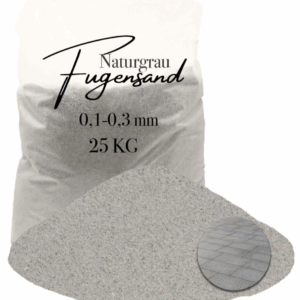 Fugensand grau fein 0,1-0,3 mm Pflasterfugensand Terrasse Pflaster verfugen